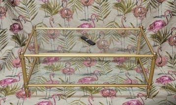 otre - Salontafel - Kristal, Verguld messing