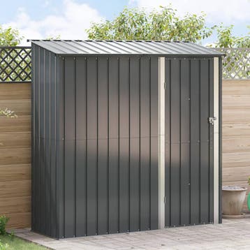 vidaXL Tuinhuisjes Antraciet 203,5 x 73 x 200 cm Metaal, Tuin en Terras, Verzenden, Nieuw