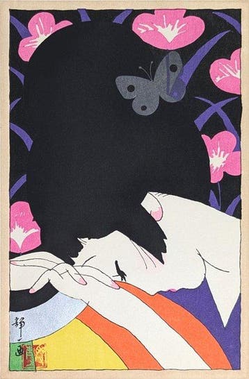 SEIICHI HAYASHI • Papillon des rêves • Estampe japonaise sur