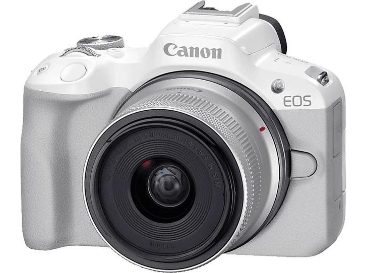 Canon -  Hybride Camera Eos R50 + Rf-s 18-45 Mm  - Wit, Audio, Tv en Foto, Fotocamera's Digitaal, Nieuw, Canon, Verzenden