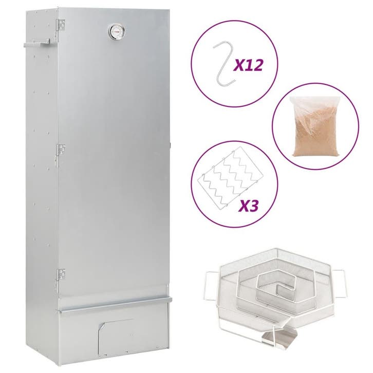 vidaXL BBQ-rookoven met koude rookgenerator gegalvaniseerd, Elektronische apparatuur, Overige elektronische apparatuur, Nieuw