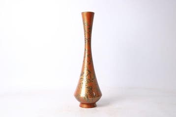 Vase - Bronze - Japon - Finition patine marbrée (Sans prix