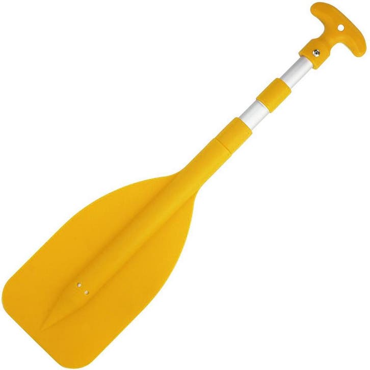 Dubbel Telescopische Peddel 53-107cm Geel, Watersport en Boten, Peddels, Nieuw, Ophalen of Verzenden
