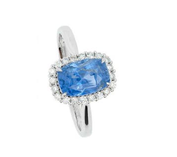 Zonder minimumprijs - Ring - 14 karaat Witgoud - 2.93ct. tw., Nieuw