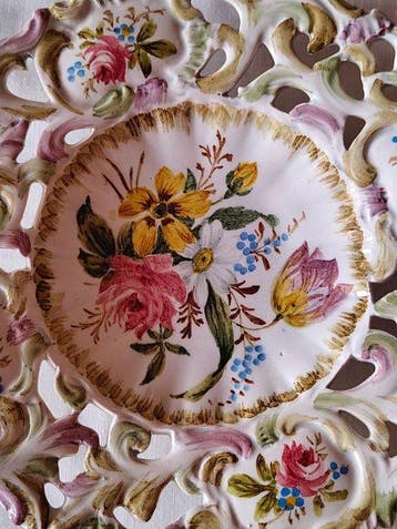 Service à dessert (4) - Majolique - Assiettes en céramique