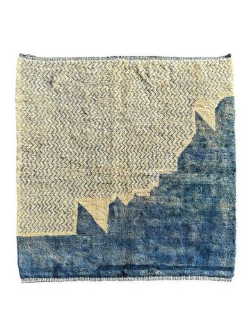 Berberse Marokkaanse Blauw en Wit Marokkaans - Vloerkleed -, Huis en Inrichting, Nieuw