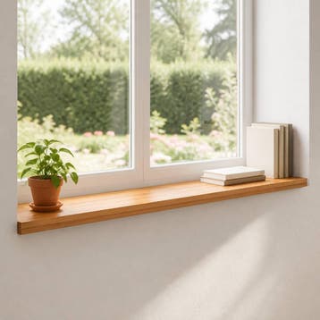 vidaXL Raamprofielen 2 st Lichtbruin 110 x 25 x 2 cm, Verzenden