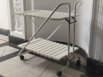 Serveerwagen - Vintage barwagen op wielen - kunststof,