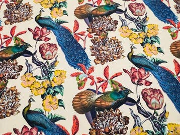 Jardin impérial des paons - Tissu d’ameublement - 300 cm -