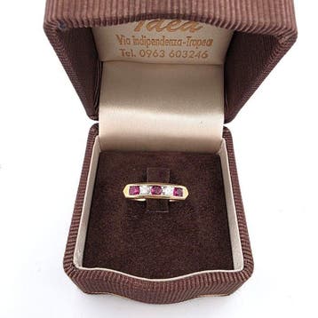 Ring - 18 karaat Geel goud - 1.10ct. tw. Diamant, Nieuw