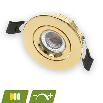 LED INBOUWSPOT | POLLUX | SLIM-FIT | 5W | DIM | GOUD | CCT-, Huis en Inrichting, Verzenden, Nieuw