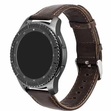 DrPhone LB1 Leren Smartwatch Band 20mm – Compatibel Met, Verzenden, Nieuw