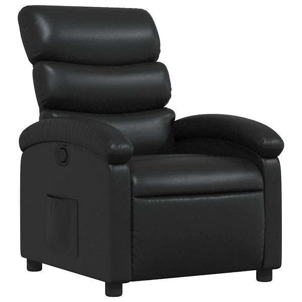 Fauteuil leerlook | OP = OP, sla nu je slag!, Huis en Inrichting, Fauteuils, Zo goed als nieuw, Hout, Verzenden