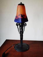 Muller Frères - Lampe de bureau - Fer forgé, Antiquités & Art