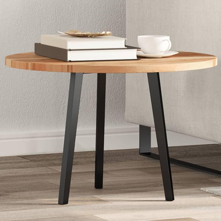 vidaXL Tafelblad rond Ø 60x2 cm massief acaciahout, Maison & Meubles, Pièces pour table, Envoi