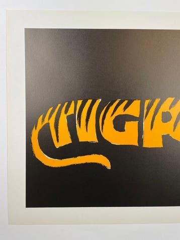 Julian Key - TIGRA (1965) silcscreen poster