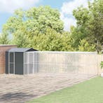 vidaXL Vogelkooi Antraciet 845 x 304 x 247 cm Gegevens staal, Verzenden, Nieuw