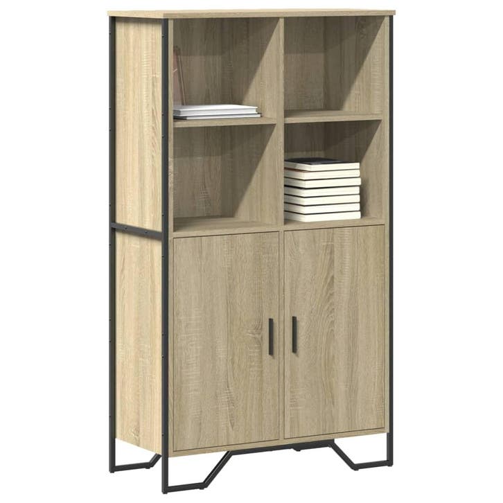 vidaXL Hoge kast 79,5x35,5x137,5 cm bewerkt hout sonoma, Maison & Meubles, Armoires | Dressoirs, Envoi