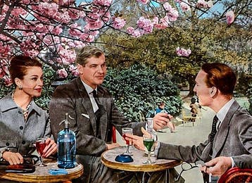 Georges Lang - Air France - Printemps à Paris - Original