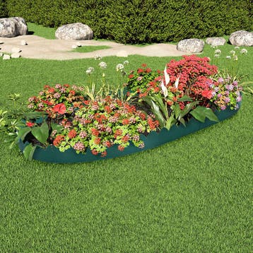 vidaXL Gazonranden 10 st 65x15 cm PP groen, Verzenden