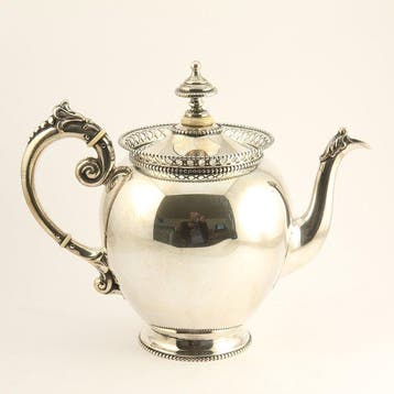 Antieke (1891) theepot - HANDWERK - Van Kempen - Théière -
