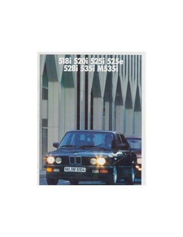 1988 BMW 5 SERIE BROCHURE DUITS, Ophalen of Verzenden
