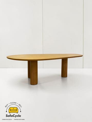 Organische walnoot eettafel – unieke traanvorm (design state, Huis en Inrichting, Tafels | Eettafels, Verzenden, Nieuw