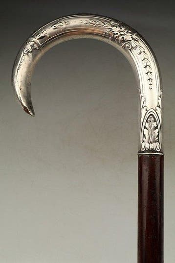 Wandelstok - .950 zilver, Antiek en Kunst