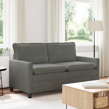 vidaXL bank / zetel Lichtgrijs 156 x 81 x 87,5 cm Stof, Verzenden, Nieuw