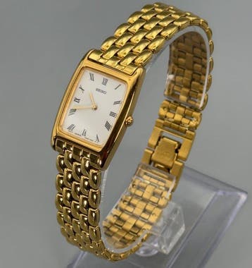 Seiko - 4N00-6553 – Iconic Tank Dress Watch – Roman Dial –