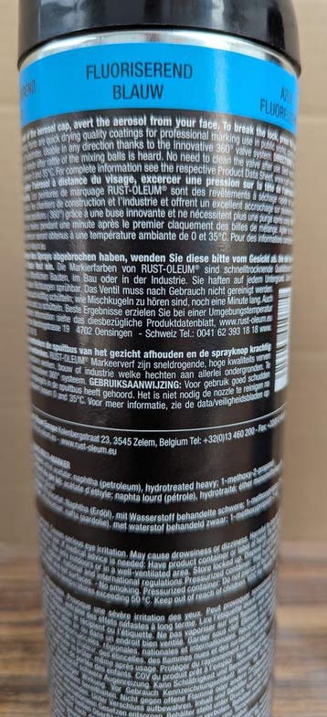 Rust-Oleum FLUO markeerspray (karton van 12), Overige kleuren, Nieuw, Ophalen of Verzenden, Verf