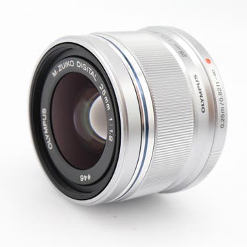Olympus M.Zuiko Digital 25mm f/1.8 zilver | Tweedehands, Verzenden, Zo goed als nieuw