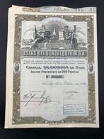 Espagne. 5 Physical Share / Stock Certificates from the 20th