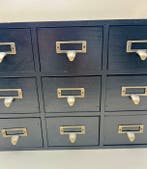 ***Armoire dapothicaire*** - Armoire - 9 rangements - Bois,, Antiquités & Art