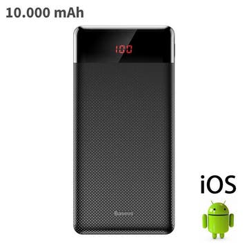 Externe 10.000mAh Powerbank Noodaccu Batterij Oplader, Verzenden, Nieuw, Baseus