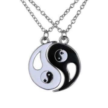 Fako Bijoux - Vriendschapsketting - Yin Yang - Open, Verzenden, Nieuw
