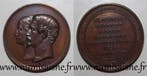 France Medaille Hochzeit Von Napoléon Iii en Eugenie 30 J.., Verzenden