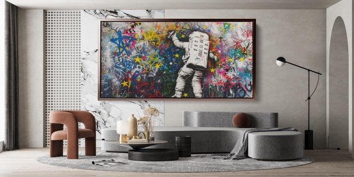 Dine Chanima - (XXL) Giant Orbiting Art Creation, Antiquités & Art, Art | Objets design