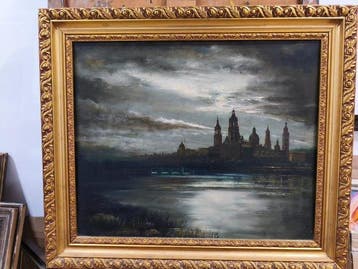 Escuela Hiperrealista Italiana (XX) - Vista de Venecia.