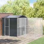 vidaXL Vogelkooi Antraciet 425 x 304 x 247 cm Gegevens staal, Verzenden, Nieuw