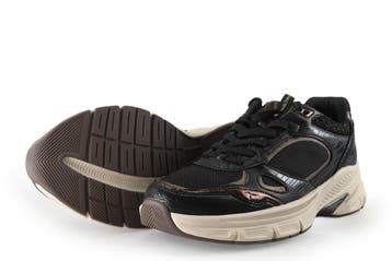 Tamaris Sneakers in maat 42 Zwart, Verzenden, Sneakers