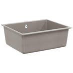 vidaXL Wasbak Grijs 530 x 460 mm 80% Kwarts en 20% Hars, Verzenden, Nieuw