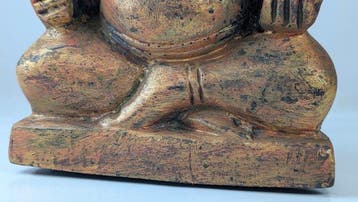 standbeeld van Ganesha - Masief hout - Cambodja (Zonder