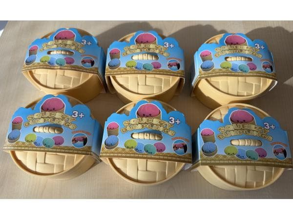 Veiling - Squishy Dumpling 8,5CM set van 6, Kinderen en Baby's, Speelgoed | Overig, Nieuw