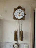 Pendule à balancier - Cuivre, Émail - 1970-1980, Antiquités & Art