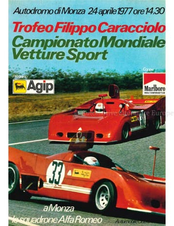 1000 KM DI MONZA, TROFEO FILIPPO CARACCIOLO, 24 APRIL 1977, Nieuw