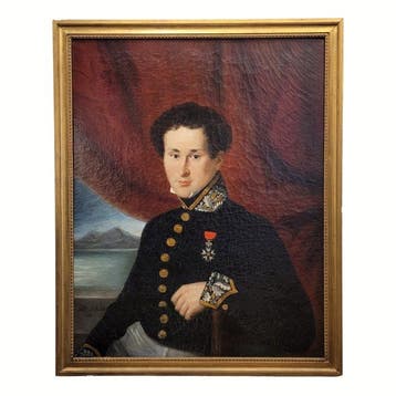 Julie Delamontre (XIX) - Retrato de oficial militar