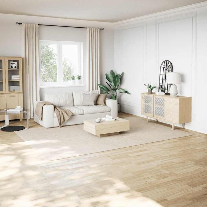 vidaXL Vloerkleed shaggy crèmewit 240x340 cm polyester, Huis en Inrichting, Stoffering | Tapijten en Vloerkleden, Nieuw, Verzenden