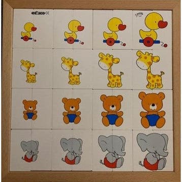 Educo begrip lotto van klein naar groot (olifant, beer, gira, Verzenden, Nieuw