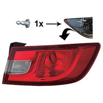 Renault Clio IV 2012-2016 Achterlicht Rechts Buiten, Verzenden